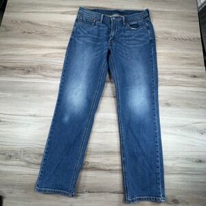 Levi Strauss 541 Athletic Taper Jeans Mens 33x32 Medium Wash Blue Stretch